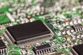 Circuit board. Electronic computer hardware technology. Motherboard digital chip. Tech science background. Integrated