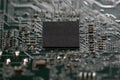 Circuit board with electronic data. Circuit board in digital texture. Circuit board for computing background. Circuit board as Royalty Free Stock Photo