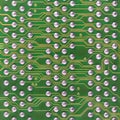 Circuit board electronic green square pattern