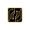 Circuit Board Icon Vector Illustration Logo Template Royalty Free Stock Photo