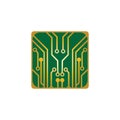 Circuit Board Icon Vector Illustration Logo Template Royalty Free Stock Photo