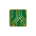 Circuit Board Icon Vector Illustration Logo Template Royalty Free Stock Photo