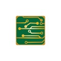 Circuit Board Icon Vector Illustration Logo Template Royalty Free Stock Photo