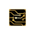 Circuit Board Icon Vector Illustration Logo Template Royalty Free Stock Photo