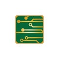 Circuit Board Icon Vector Illustration Logo Template Royalty Free Stock Photo