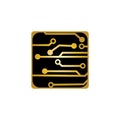 Circuit Board Icon Vector Illustration Logo Template Royalty Free Stock Photo