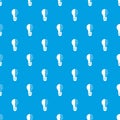 Circuit board inside light bulb pattern seamless blue Royalty Free Stock Photo