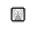 circuit board line cpu,ic,gpu,ram concept design illustratio