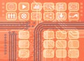 Circuit board orange