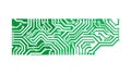 Circuit Board Pattern Abstract Digital Lines Vector Design, vector design Generative AI Royalty Free Stock Photo