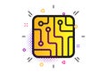Circuit board sign icon. Technology symbol. Vector Royalty Free Stock Photo