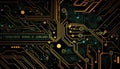 Circuit board, technology background. Vector illustration. Eps 10. Royalty Free Stock Photo