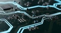 Circuit Board Technology Microchip, Electronic Components, PCB Royalty Free Stock Photo