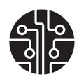 Circuit board, technology vector icon. For your web site design, logo, app, UI. Vector illustration Royalty Free Stock Photo