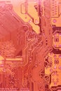 Circuit board texture closeup Royalty Free Stock Photo