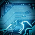 Circuit board texture closeup Royalty Free Stock Photo