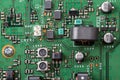 Circuit board with electronic components Royalty Free Stock Photo