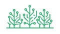 Circuit Board Tree Technology Nature Icon, vector design Generative AI Royalty Free Stock Photo