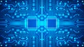 Circuit board vector background processor chipset technology system innovation graphic design for wallpaper website