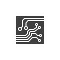 Circuit board vector icon Royalty Free Stock Photo