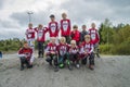 Circuit championship in bmx cycling, Aremark and Halden BMX team Royalty Free Stock Photo