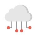 Circuit cloud computing Color Vector Icon which can easily modify or edit Royalty Free Stock Photo
