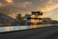 Circuit Gilles-Villeneuve motor racing track at sunset