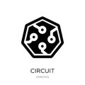 circuit icon in trendy design style. circuit icon isolated on white background. circuit vector icon simple and modern flat symbol Royalty Free Stock Photo