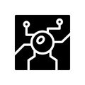 Circuit vector glyph flat  icon Royalty Free Stock Photo