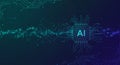 Circuit-like patterns and digital elements form a complex network on a dark Royalty Free Stock Photo