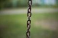 Circuit of metal. Metal links. Steel chain. Royalty Free Stock Photo