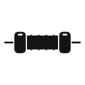 Circuit resistor icon simple vector. Chip capacitor