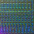 284 Circuitry Matrix: A futuristic and dynamic background featuring a matrix of circuitry lines in electric and metallic colors