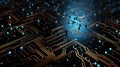 circuitry pattern background technology