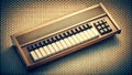 Circuitry Symphony: A Halftone Computer Playing on a Retro Keyboard Generative AI
