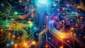 Circuitry Tapestry: A Digital Symphony of Connectivity Generative AI