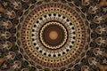 abstract ancient ornament in brown, mandala, kaleidoscope