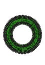 Circular arrangement of binary code consisting of black and green Royalty Free Stock Photo