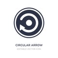 circular arrow icon on white background. Simple element illustration from UI concept Royalty Free Stock Photo