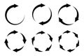 Circular Arrow Rotation Icons Set
