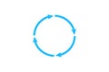 Circular arrows cycle loop refresh reload repeat concept icon Royalty Free Stock Photo
