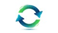 Circular Arrows Icon - Refresh, Recycle, Repeat Royalty Free Stock Photo