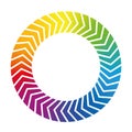 Circular Arrows Rainbow Gradient Icon