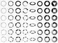 Circular arrows. Round vector icon set Royalty Free Stock Photo