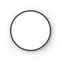 Minimalist Black Circular Frame With Ambient Occlusion Style