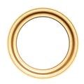 Circular blank picture frame Royalty Free Stock Photo