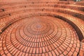 Circular brickwork in Pioneer Courthouse Square Royalty Free Stock Photo