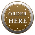 Order here button Royalty Free Stock Photo