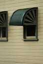 Circular bullnose federation window hood or awning Royalty Free Stock Photo