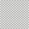 Circular chain pattern. Repeating link Vector. Geometric line texture. Seamless tile background. Royalty Free Stock Photo